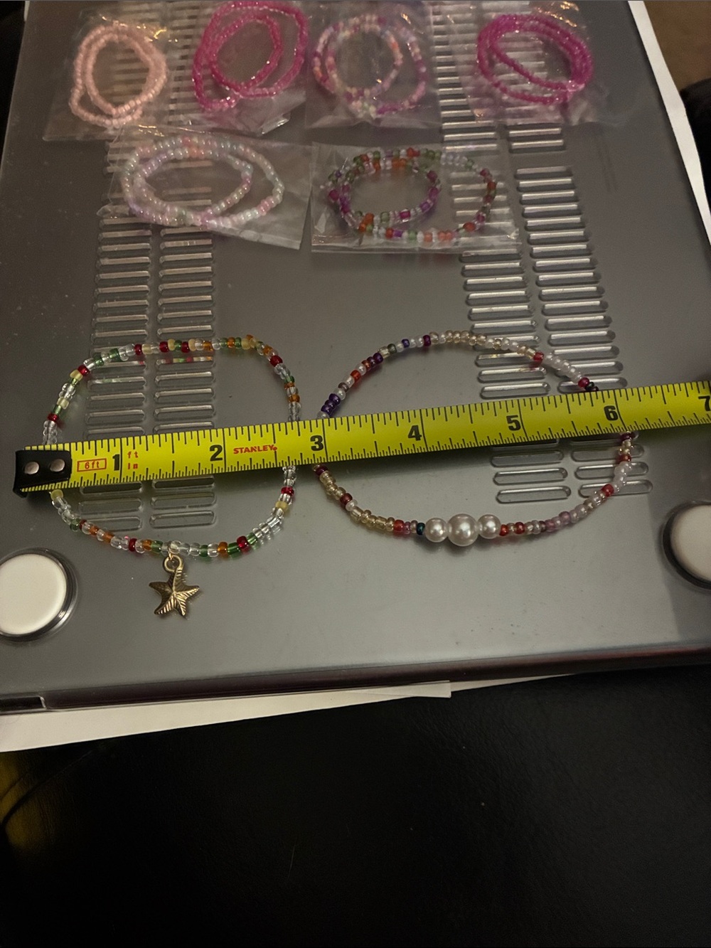 Refresh Pink & Multicolor Seed Bead Bracelet Stack - Picture 4 of 7